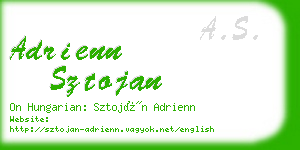 adrienn sztojan business card